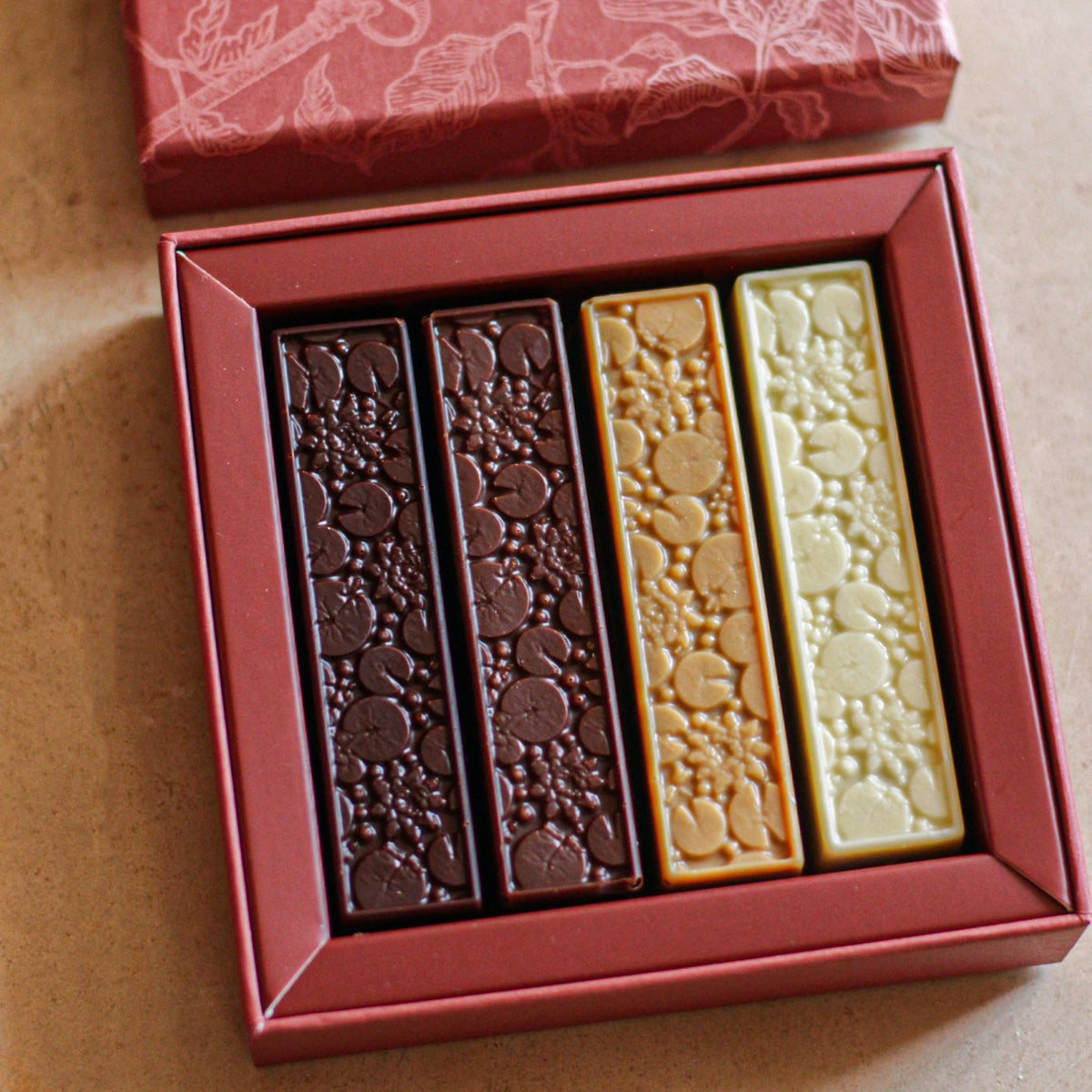 Coffret 4 Barres Praliné