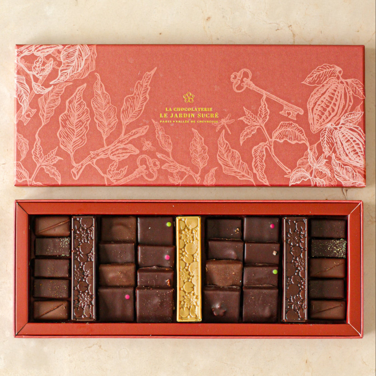 Grand coffret chocolats et pralinés